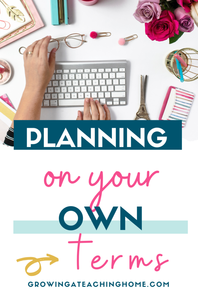 Text says "Planning on your own terms" can happen when you start lesson plan batching.